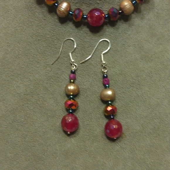 Handmade beaded bracelet set - Picture 2 of 3